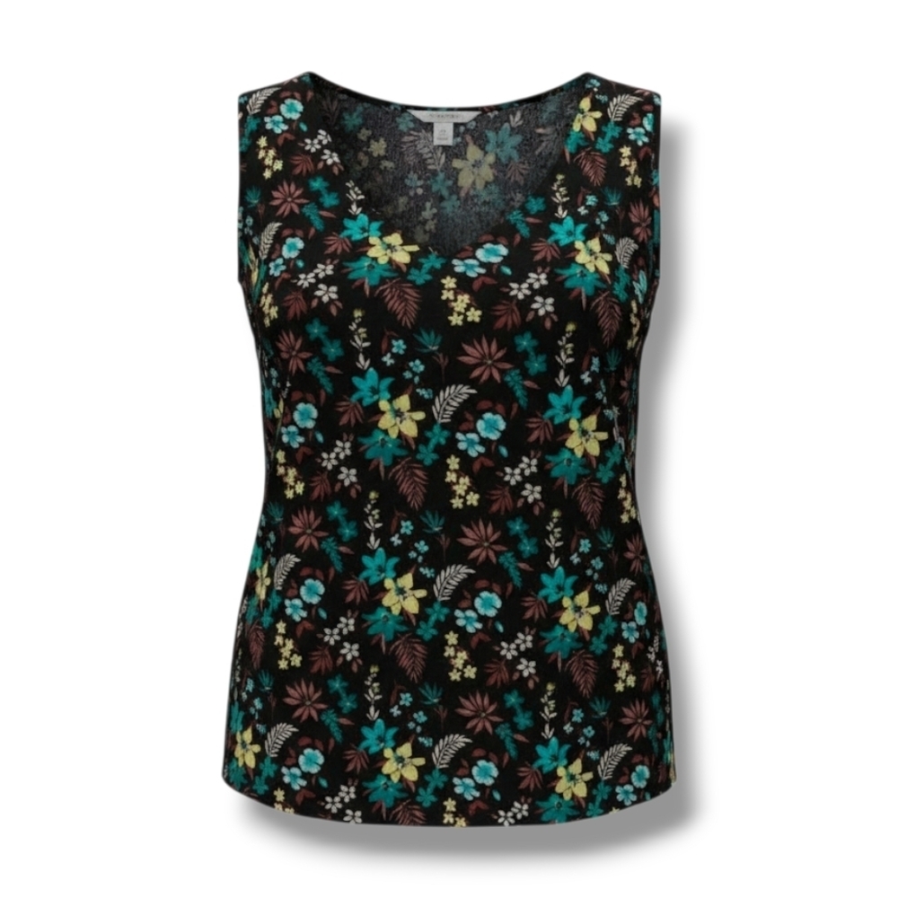 Sonoma Goods for Life women's multicolor floral sleeveless flowy blouse  - small